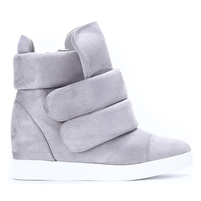 Gray sneakers with a covered wedge Oh Little Girl - Footwear