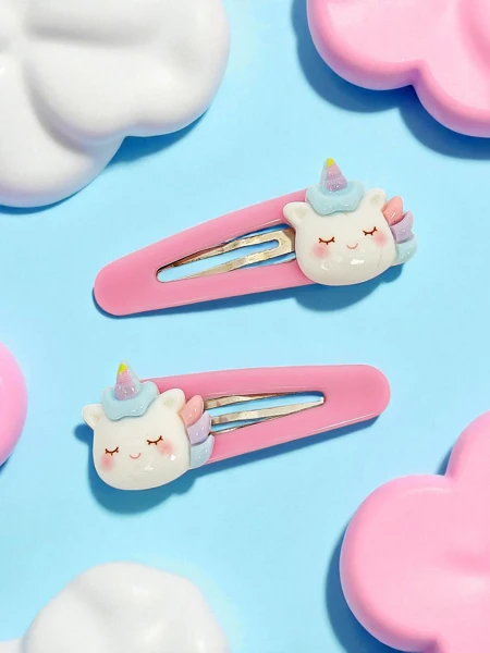 Colorful hair clips Angelicornia