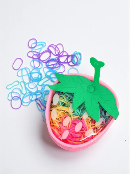 Royalfashion Multicolor Silicone Strawberry Hair Ties