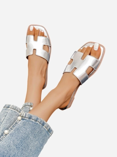 Royalfashion Sieviešu plakanas zoles flip-flopi Eval