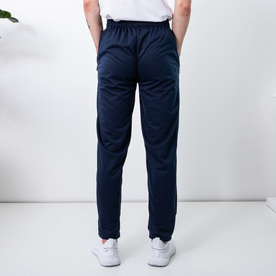 Men's navy blue sweatpants with pockets - Clothing