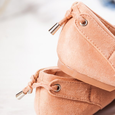 Pink Fizir eco-suede ballerinas - Footwear