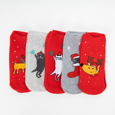 Women's Christmas terry socks 5 / pack - Underwear