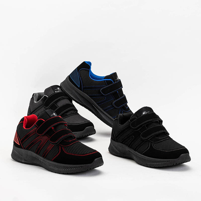 OUTLET Melni vīriešu sporta apavi ar Velcro Baikis - Apavi