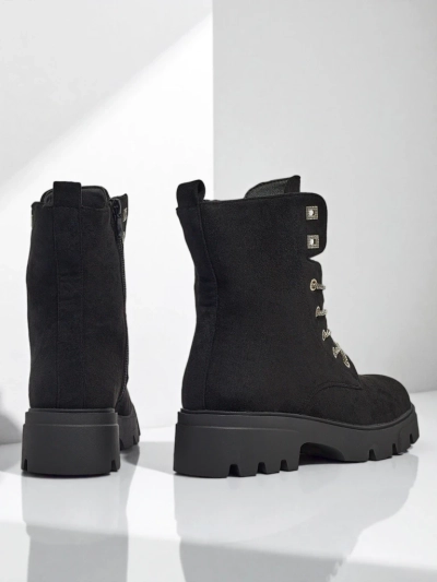 Eco-Suede Lace-Up Women's Ankle Boots Tessaro