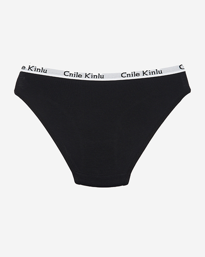 Women's black panties - Underwear