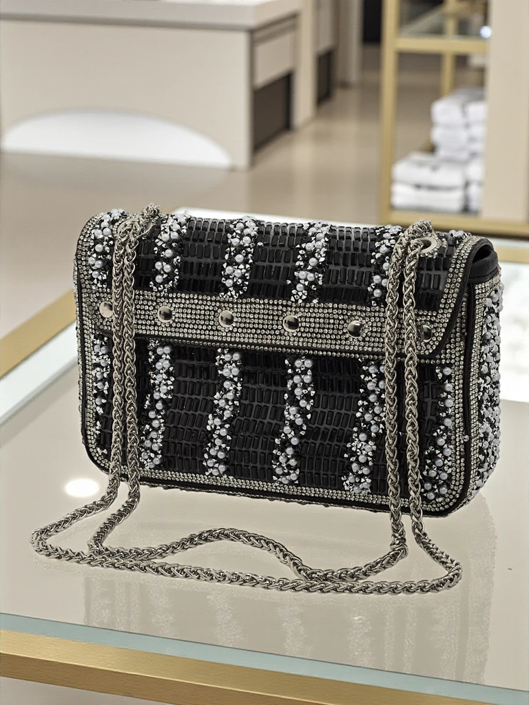 Женская сумка-клатч с цирконами Zyora