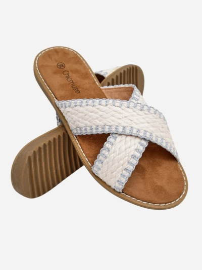 Royalfashion Women's sandals with woven straps Bornes
