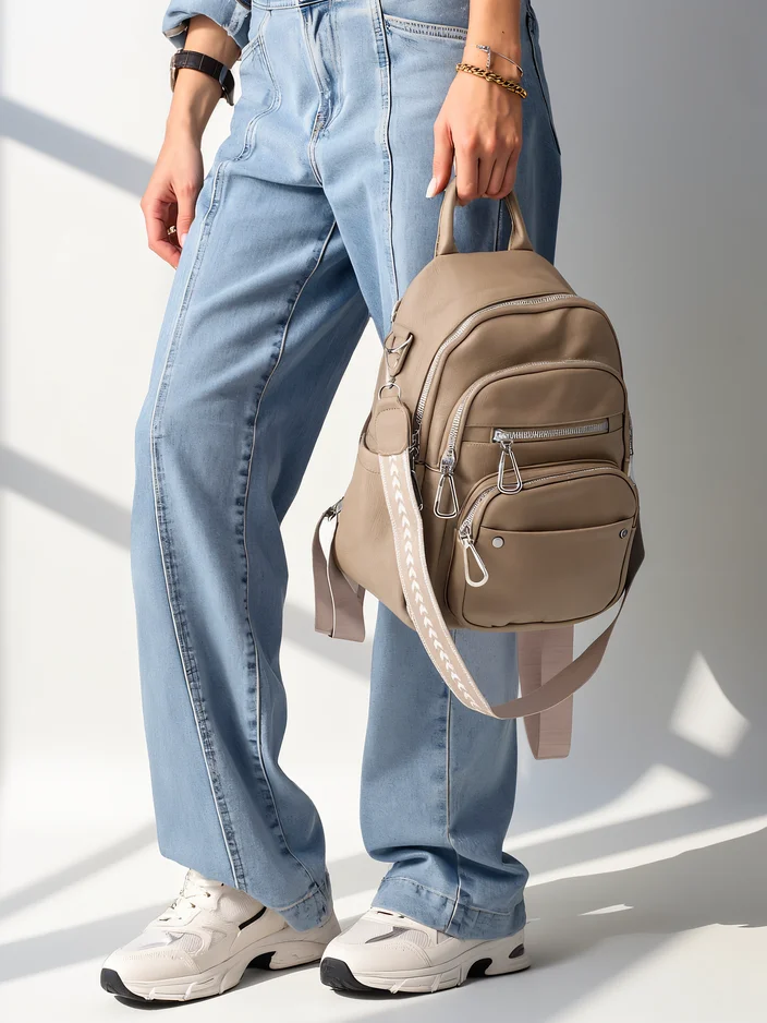 Royalfashion Small women's eco-leather backpack