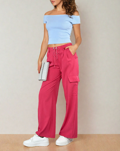 Royalfashion Женские широкие брюки с карманами