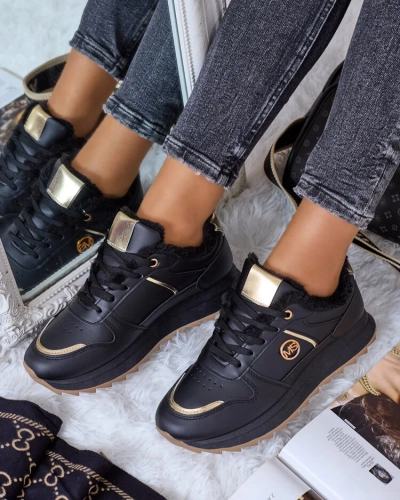 Royalfashion Siltas sieviešu kedas ar kažokādu Boris