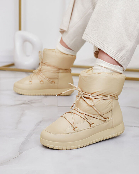 Royalfashion Женские сапоги-скороходы бежевого цвета Iredas