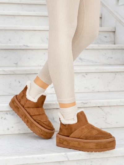 Royalfashion Sieviešu Zoeno īsie zābaki a'la sniega zābaki