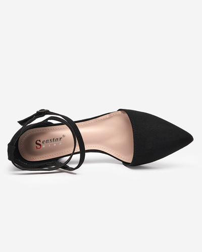 Sieviešu melnas sandales uz statņa Crisco - Footwear