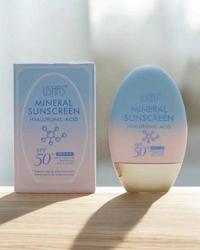 Ushah saules aizsargkrēms ar hialuronskābi 50 SPF 60g