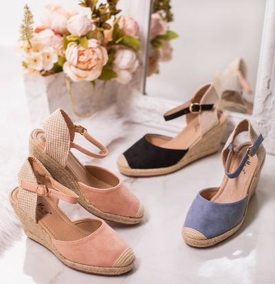 Powder wedge sandals a'la espadrilles Tidem - Shoes