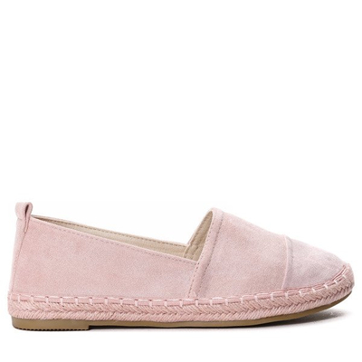 Różowe espadryle z eko-zamszu Emeni - Obuwie