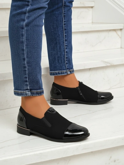 Aurelia Nero - elegant Royalfashion women's shoes made of matte leather
