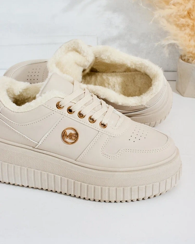 Royalfashion Warmed women's sneakers with fur Rozit