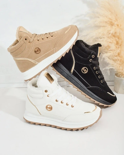 Royalfashion Warmed women's sneakers with fur Casill