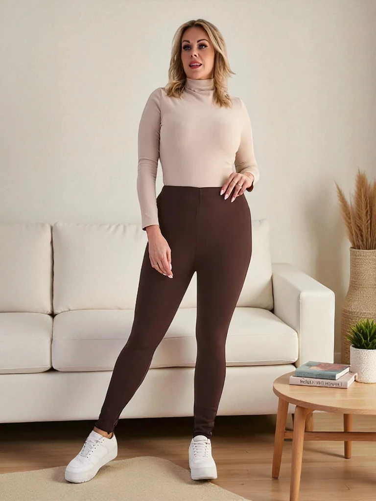 Royalfashion Sieviešu siltinātās trekinga bikses PLUS SIZE