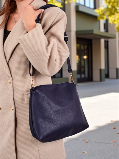 Augsta sieviešu shopper soma, 2 daļu, izgatavota no eko ādas, Hollow Grace