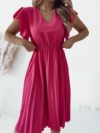 Royalfashion Женское плиссированное платье-миди