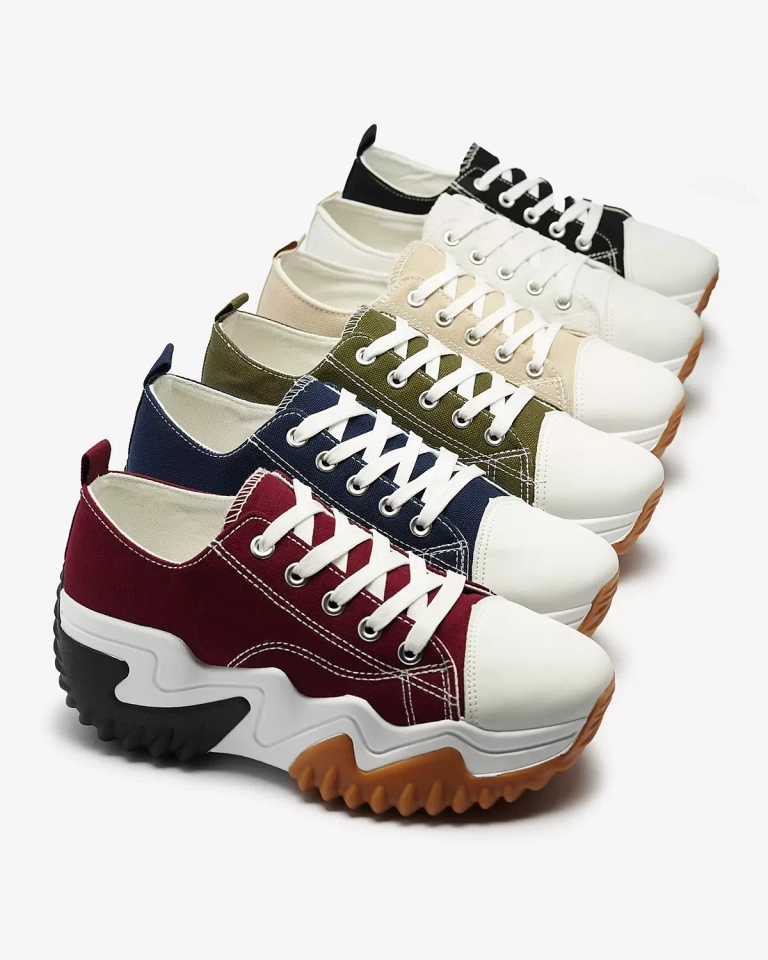 Sieviešu bordo krāsas sporta apavi uz platformas Nacarry - Apavi