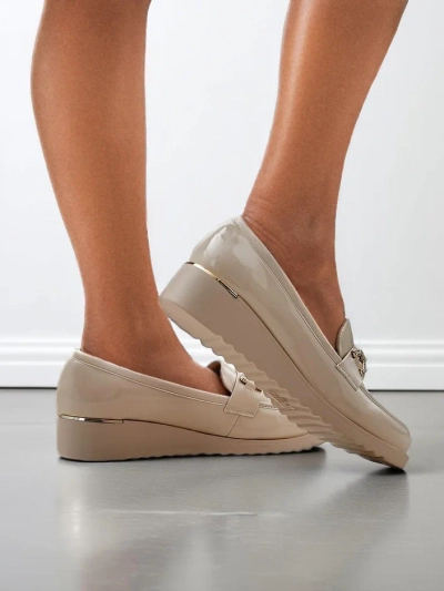 Royalfashion Women's moccasins on a low wedge Leffo