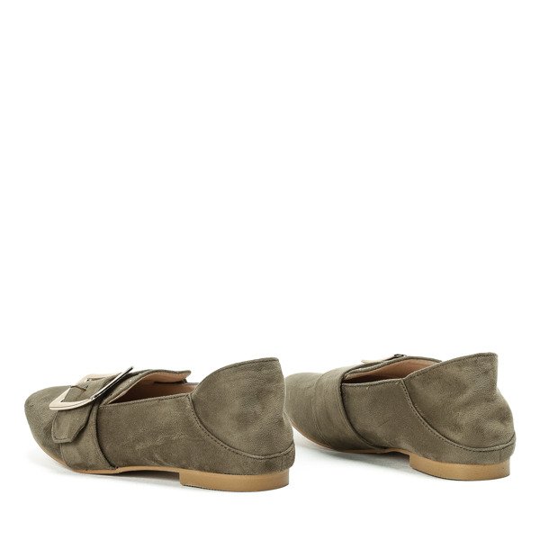 Green loafers with jets and Lucca buckle - Footwear 1