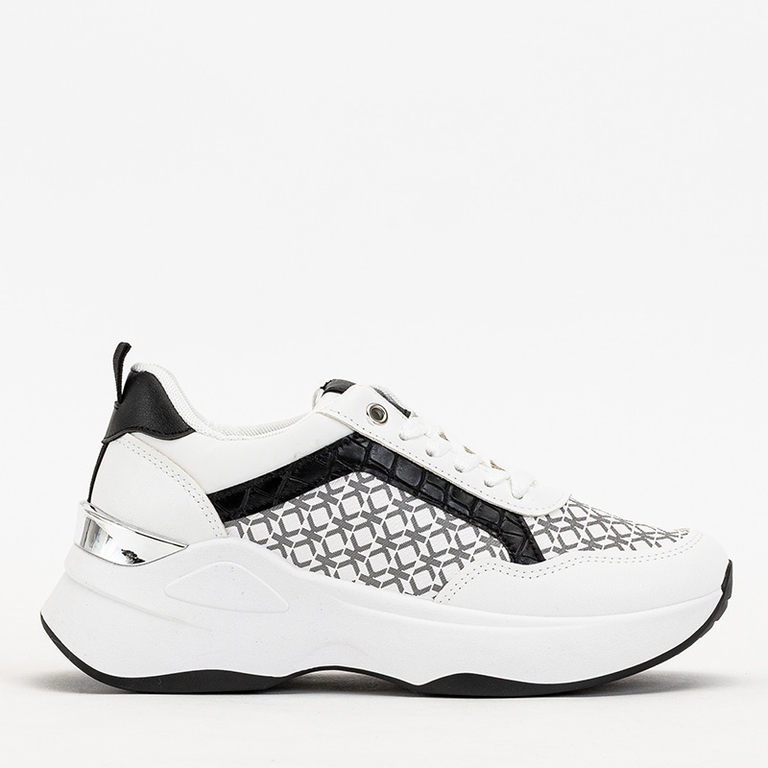 Black and white women's sports shoes Weniso sneakers - Footwear