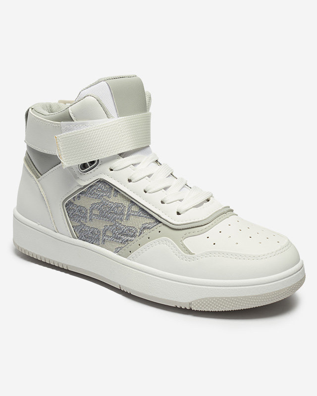 Белые женские высокие кроссовки Xosa