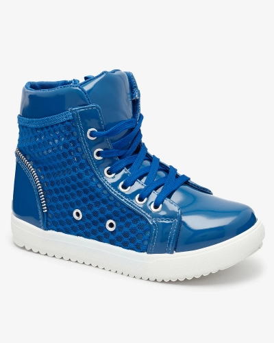 Zilas meiteņu augstpapēžu kedas Borris- Footwear