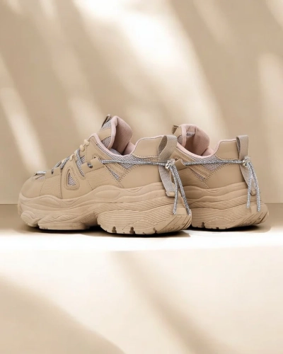 Royalfashion Women's Sneakers on a Thick Sole Reterri