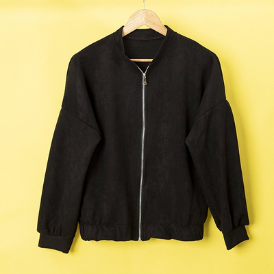 Black suede jacket for women - Clothing