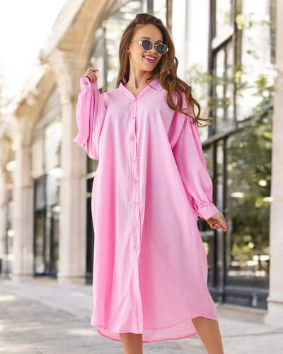 Royalfashion Cotton long women's shirt a'la dress