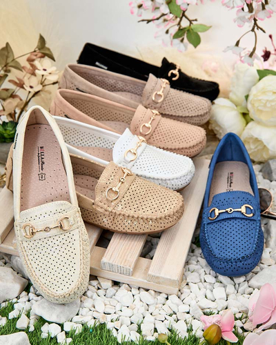 Royalfashion Women's openwork moccasins Mill