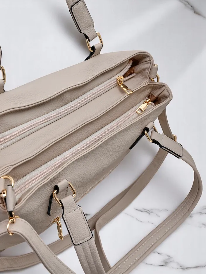 Royalfashion liela sieviešu iepirkumu soma, izgatavota no ekoloģiskās ādas