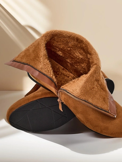 Royalfashion Eko - suede ankle boots on a covered wedge Lovely