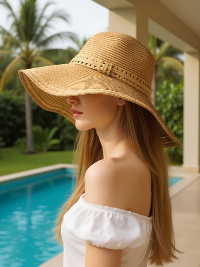 Royalfashion Women's Straw Hat Falina