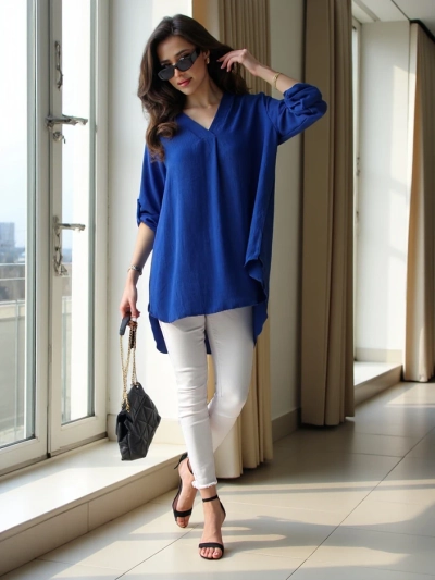 Royalfashion Long women's oversized shirt
