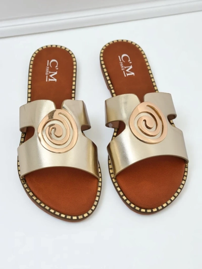 Royalfashion Sieviešu plakanas zoles čības Glam Bliss