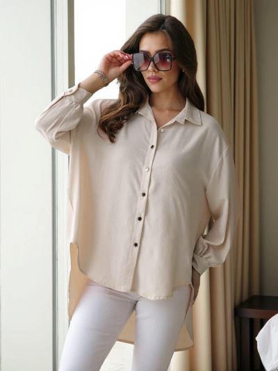 Royalfashion Длинная женская Oversized рубашка