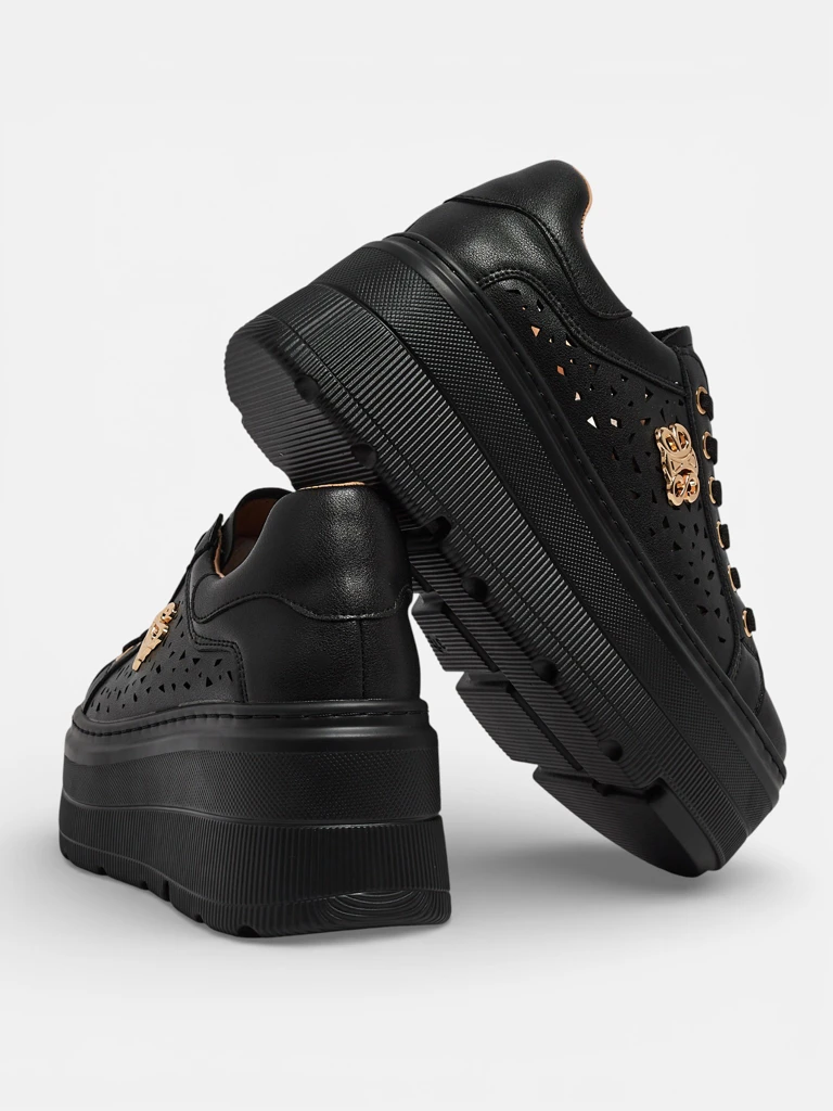 Atelle Women's Openwork Sports Sneakers Made of Natural Leather