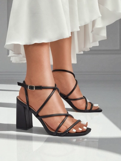 Royalfashion Sieviešu sandales ar bloka papēdi Elysia