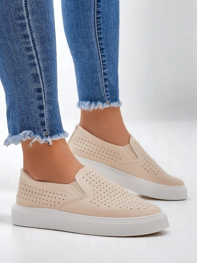Royalfashion Women's perforated slip-on shoes Emillia
