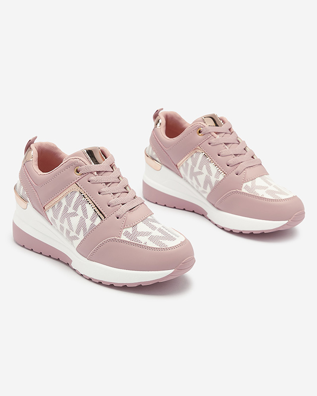 Pink Women's Sneakers with Hidden Anchor Qasvy- Footwear