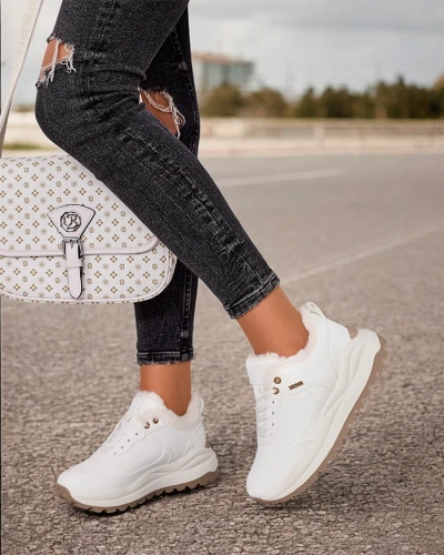 Royalfashion Women's Ruffi Insulated Sneakers