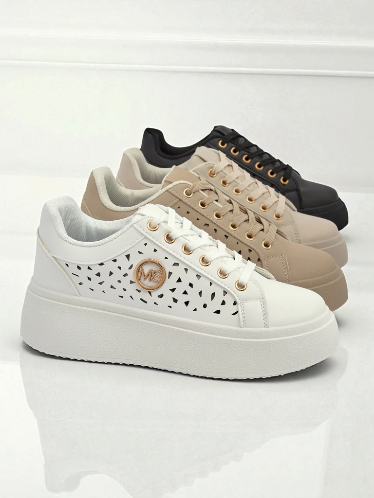 Aurelia Bianca – Valkoiset Royalfashion Ecru -alustalenkkarit