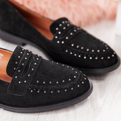Black loafers with Paulete jets - Footwear